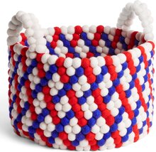 HAY Perleoppbevaringskurv med håndtak, red basket weave