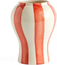 HAY Sobremesa Stripe vase, liten, rød