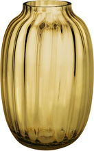 Holmegaard Primula vase, 25,5 cm., amber