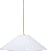 Hübsch Solid taklampe 44 cm, sand/hvit