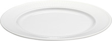 Pillivuyt Hvit Plissé tallerken, Ø 20 cm.