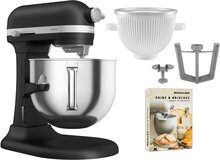 KitchenAid Artisan 5KSM70SHXE kjøkkenmaskin 6,6 liter + 5KSMICM Ice Cream Maker, imperial black