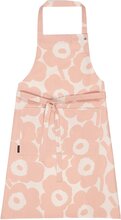 Marimekko Pieni Unikko forkle, cotton peach