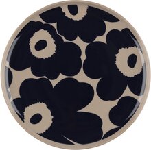 Marimekko Unikko tallerken 20 cm, terrakotta/blå