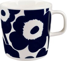 Marimekko Unikko krus, 4 dl, mørkeblå