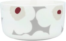 Marimekko Unikko skål 5 dl, grå/rød/gul