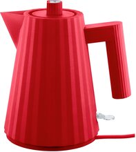 Alessi MDL06 Plissé vannkoker 1 liter, rød