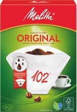 Melitta Kaffefilter 102/80 Hvit