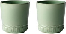 PotteryJo Tulipa kopp, 2-pack, verona grønn