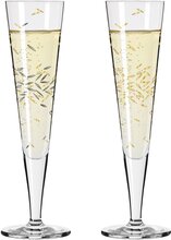 Ritzenhoff Goldnacht champagneglass, 2 stk