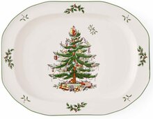 Spode Christmas Tree ovalt fat