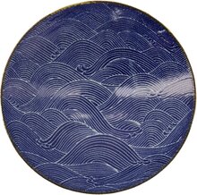 Tokyo Design Studio Seigaiha Blue skål, 24.5 cm