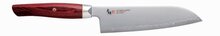 Zanmai Revolution Santoku 18 cm rød