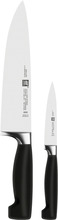 Zwilling Four Star Knivsett 2 deler Urtekniv + Santokukniv