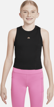 Nike Girls' Dri-FIT Tank Top - Black - 50% Recycled Polyester