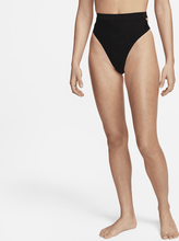 Nike Swim Women's Cut-Out High-Waisted Bikini Bottoms - Black