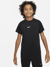 Nike Pro Older Kids' (Boys') Dri-FIT Short-Sleeve Top - Black - 50% Recycled Polyester