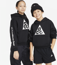 Nike ACG Icon Fleece Older Kids' Pullover Hoodie - Black