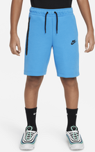 Nike Tech Fleece Older Kids' (Boys') Shorts - Blue - 50% Sustainable Blends