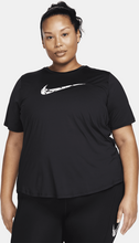 Nike One Swoosh Women's Dri-FIT Short-Sleeve Running Top - Black - 50% Recycled Polyester