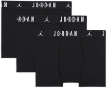 Nike Jordan Dri-FIT Flight Essentials Older Kids' Boxer Briefs (3-Pack) - Black