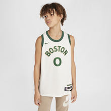 Jayson Tatum Boston Celtics 2023/24 City Edition Older Kids' Nike Dri-FIT NBA Swingman Jersey - White