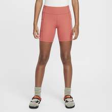 Nike ACG Repel One Older Kids' (Girls') Biker Shorts with Pockets - Red - 50% Recycled Polyester