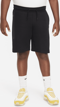 Nike Sportswear Tech Fleece Older Kids' (Boys') Shorts (Extended Size) - Black - 50% Sustainable Blends