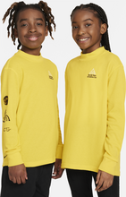 Nike ACG Older Kids' Loose Waffle Long-Sleeve Top - Yellow - 50% Recycled Polyester