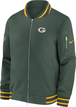 Nike Coach (NFL Green Bay Packers) Men's Full-Zip Bomber Jacket - Green