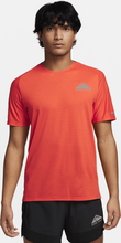 Nike Trail Solar Chase Men's Dri-FIT Short-Sleeve Running Top - Orange - 50% Sustainable Blends