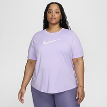 Nike One Swoosh Women's Dri-FIT Short-Sleeve Running Top - Purple - 50% Recycled Polyester