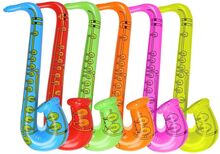 Uppblåsbara Saxofoner Färgmix - 4-pack