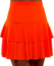 80-tals Neon Volangkjol Orange - Medium/Large