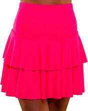 80-tals Neon Volangkjol Rosa - Medium/Large