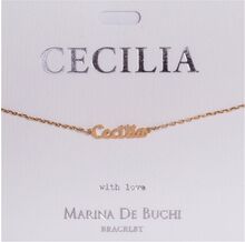 Namnarmband Guld - Cecilia