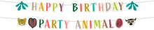 Bokstavsgirlang Happy Birthday Zoo Party