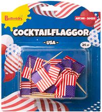 Cocktailflaggor USA - 24-pack