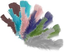 Dekorationsfjädrar Pastell - 5-pack