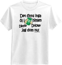 Det Finns Inga Öl I Himlen T-shirt - Small