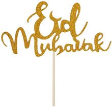 Eid Mubarak Tårtdekoration - Guld
