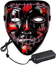 El Wire Purge 2 LED Mask - Rosa