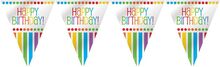 Flaggirlang Happy Birthday Rainbow