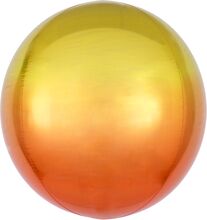 Folieballong Orbz Ombré Gul & Orange