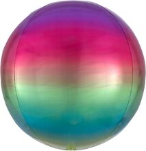 Folieballong Orbz Ombré Regnbågsfärgad