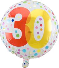 Folieballong Prickig 30 År