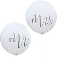 Gigantiska Ballonger Mr & Mrs Vita