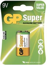 GP Super Alkaline Batterier - 1-pack 9V