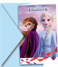 Inbjudningskort Anna & Elsa Frost 2 - 6-pack