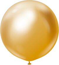 Latexballonger Professional Gigantiska Gold Chrome - 2-pack